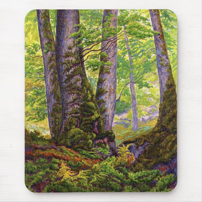 Mousepad Beech Trees in the Forest (Woodland) (Paul Ranson) (Frente)