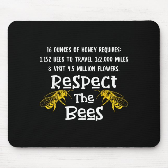 Mousepad Beekeeng Abastece Mel Bee Hive Bumble Keeper (Frente)