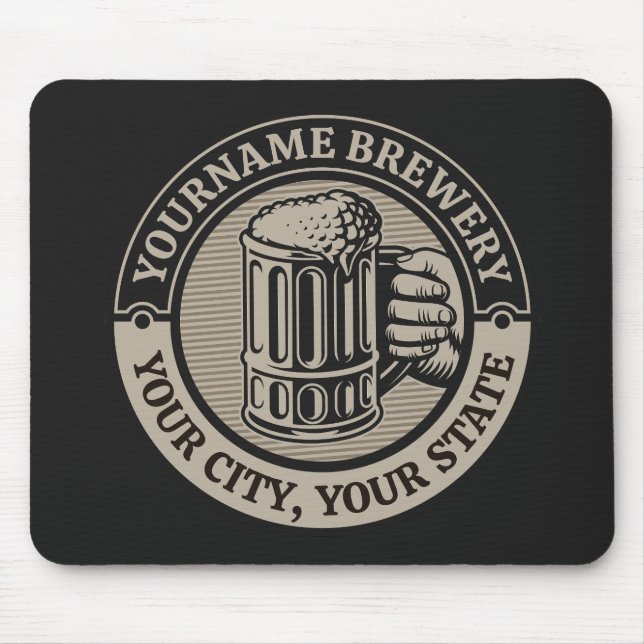 Mousepad Beer Breeke Personalizado Brewery Big Mug (Frente)