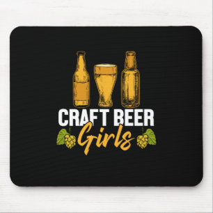 Mousepad Beer Drinker Artesanato Beer Girls Aniversário