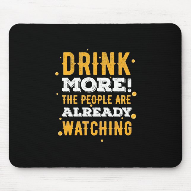Mousepad Beer Drinker Beba Mais Cerveja (Frente)