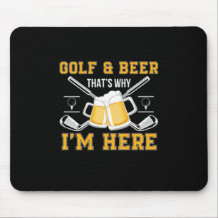 Mousepad Beer Drinker Golf E Beer Aniversário