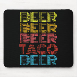 Mousepad Beer Taco Comida Dizendo Cinco Mexicanos Engraçado