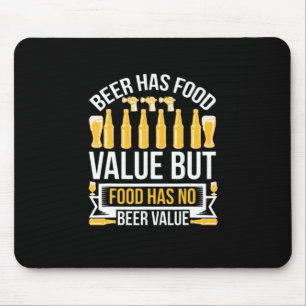 Mousepad Beer Tem Valor Comida Aniversário
