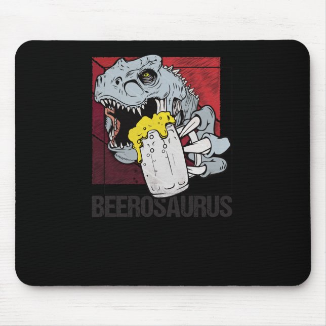 Mousepad Beerossauro Bierosaurier Beer Álcool (Frente)