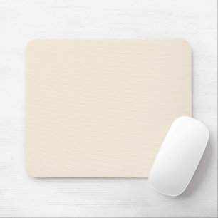 Mousepad bege claro branco antigo e sólido