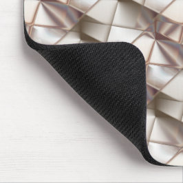 Mousepad bege-seda com formas que parecem alivio ou profund