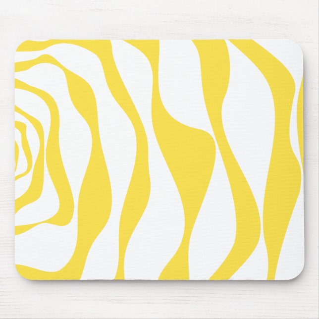 Mousepad Bei e Fluxo 4 em amarelo-limão e branco (Frente)