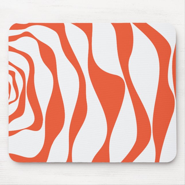 Mousepad Bei e Fluxo 4 em Laranja e Branco (Frente)