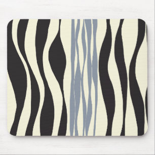 Mousepad Bei e Fluxo a Preto, Cinza e Creme
