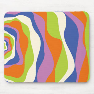 Mousepad Bei & Fluxo 4 Azul, Laranja, Roxo, Verde e Creme
