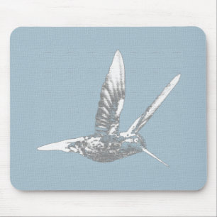 Mousepad Beija-flor Cinza
