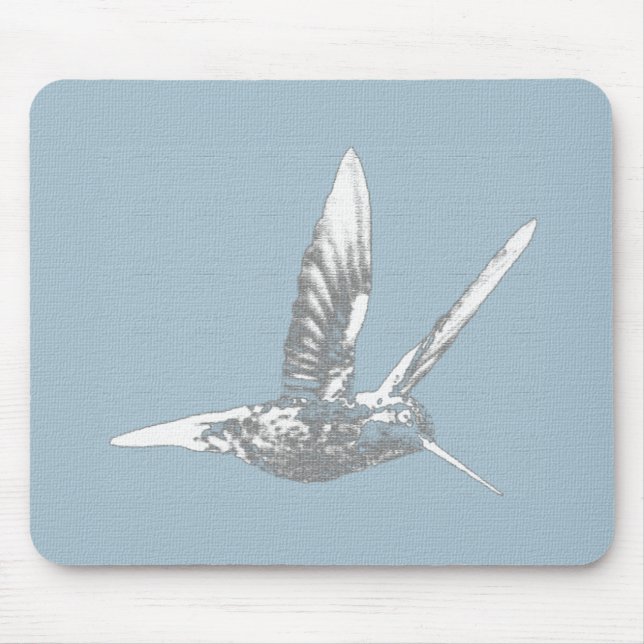 Mousepad Beija-flor Cinza (Frente)