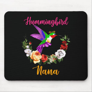 Mousepad Beija-flor nana floral passarinho gravata borbolet