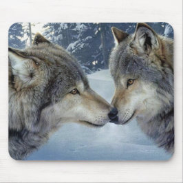 Mousepad Beijando lobos