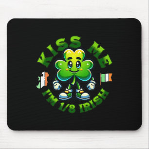 Mousepad Beije-me Estou com 18 Anos Dia de São Patrício Irl