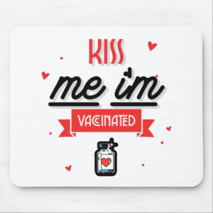 Mousepad Beije-me Estou Vacinado