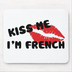Mousepad Beije-me que eu sou francês