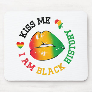 Mousepad Beije-Me Sou História Negra Mês Afro-Americano