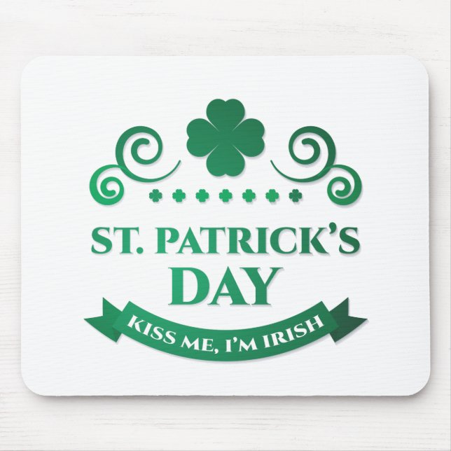 Mousepad beije-me, sou irlandês (Frente)