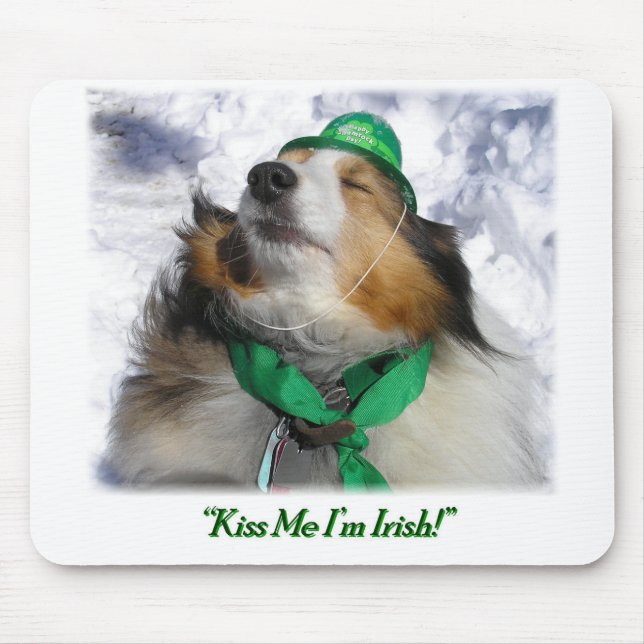 Mousepad Beije-me, sou irlandês! (Frente)