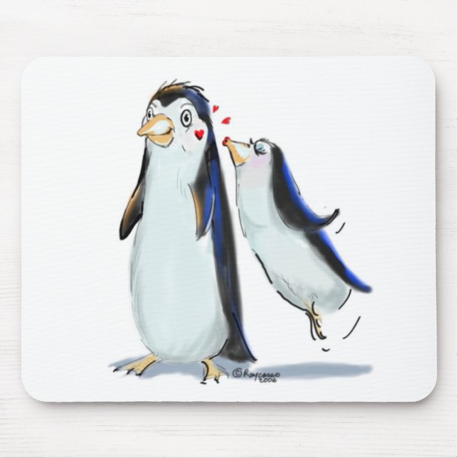 Mousepad Beijo do pinguim (Frente)