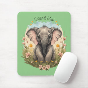 Mousepad Beijo-Elefante Cachorro Febre