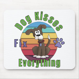 Mousepad Beijos de Cachorro Corrigem Tudo