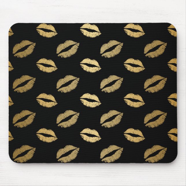 Mousepad Beijos dourados (Frente)