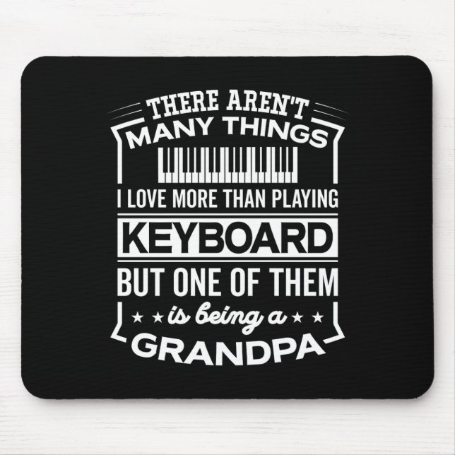 Mousepad Being A Keyboard Grandpa Funny Old Man  (Frente)