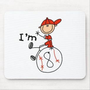 Mousepad Beisebol Masculino Eu Tenho 8 Anos