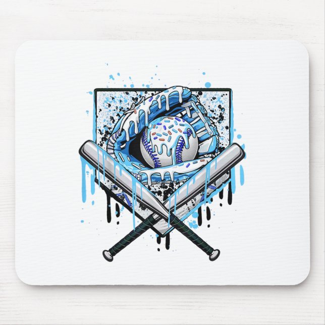 Mousepad Beisebol Para Rapazes Jovens Sorvetes De  B (Frente)