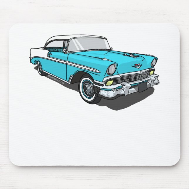 Mousepad Bel Air de Chevy - azul (Frente)