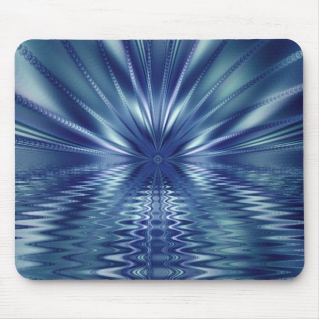 Mousepad Bela Arte Fractal Azul Belo (Frente)