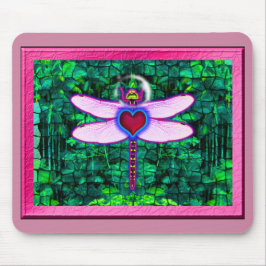 Mousepad Bela Artwitter "Crackel Framed Dragonfly"