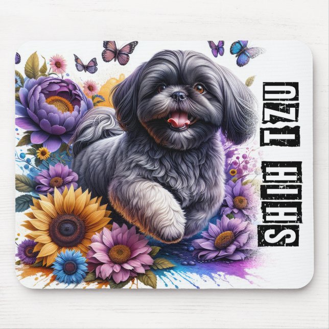 Mousepad Bela Cão Shih-Tzu (Frente)