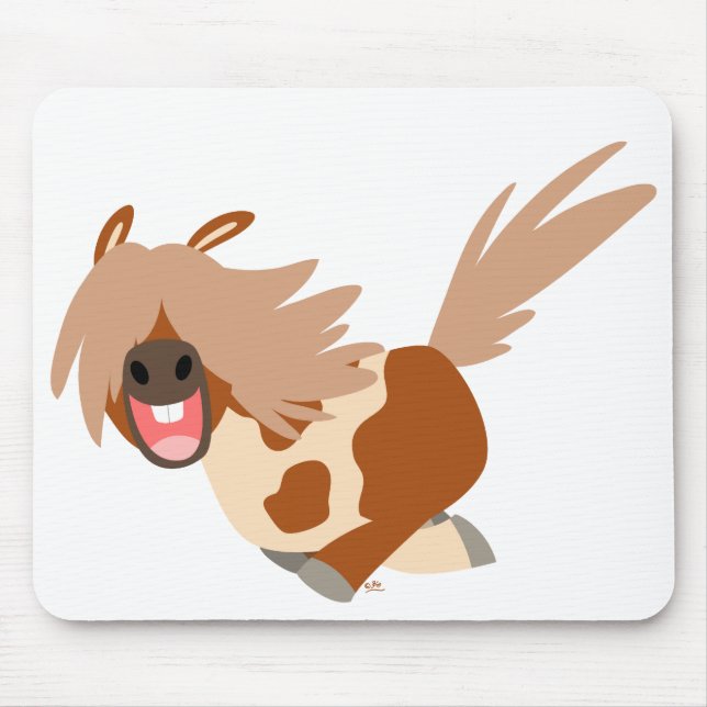 Mousepad Bela Cartoon Feliz Pinto Pousepad (Frente)