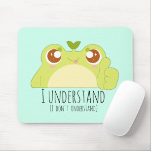 Mousepad Bela compreensão do Sapo Verde