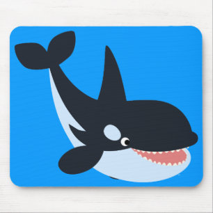 Mousepad Bela e Feliz Cartoon Matador de Baleia