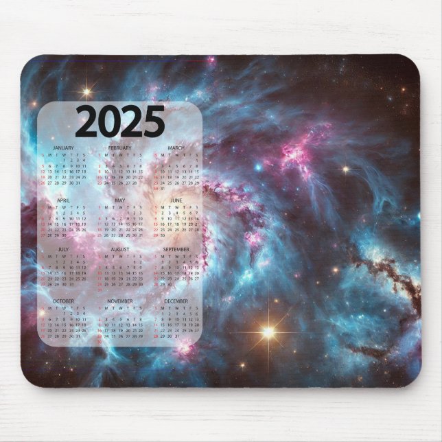 Mousepad Bela Imagem Digital do Calendário Cosmo 2025 (Frente)