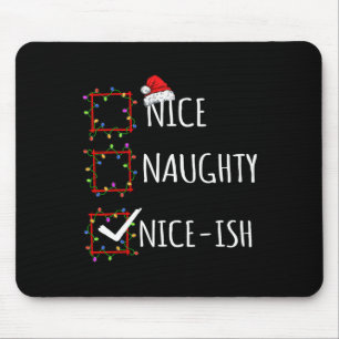 Mousepad Bela Lista de Natal Bastante Bela Santa Claus F