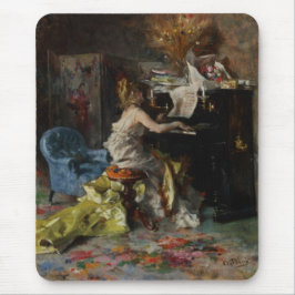Mousepad Bela Mulher Tocando Piano (por Boldini)