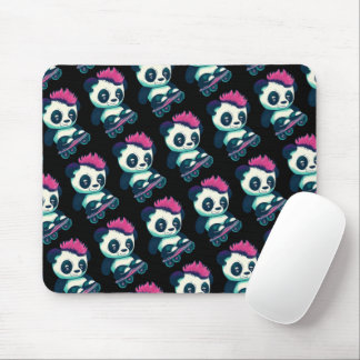 Mousepad Bela Panda Bela com Mohawk | Skater Panda