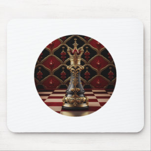 Mousepad Bela peça de xadrez rochosa estilizada - A rainha