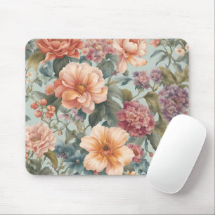 Mousepad Bela Pintura Floral Vintage de Flores