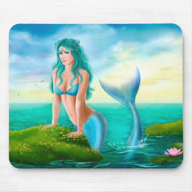 Mousepad Bela princesa - sereia fantasia (Frente)