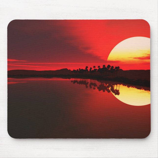 Mousepad Bela proteção de mouse sunset (Frente)