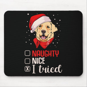 Mousepad Bela travessura Eu Tentei Ouro De Natal Para Sempr