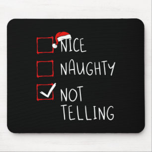 Mousepad Bela travessura Não Contar Papais noeis Xmas na Li