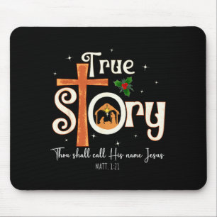 Mousepad Bela Uma Verdadeira História Natividade Cristã Nat